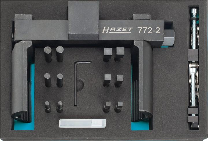 Produktbild HAZET Universal Achs- und Nutmuttern-Schlüsseleinheit Werkzeug Satz 772-2/16 ∙ Vierkant20 mm (3/4 Z…
