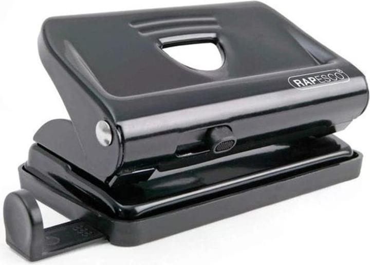 Rapesco PF810MB1 810 Perforatrice métallique 2 trous, capacité de perforation 12 feuilles, noire