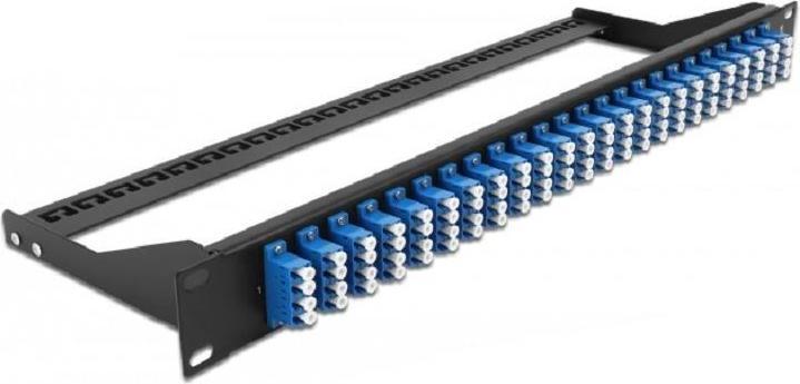 Delock 19? FO Patch Panel 24 Port LC Quad blue