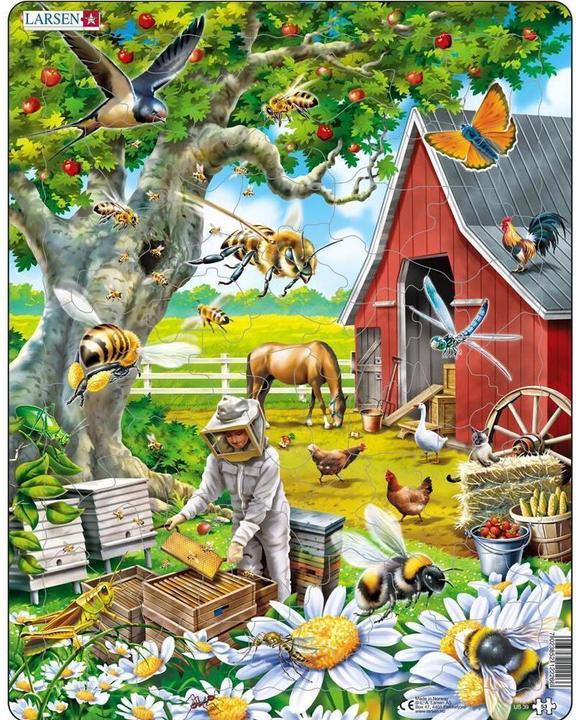 Produktbild Larsen Puzzle - Bienenzucht (53 Teile)