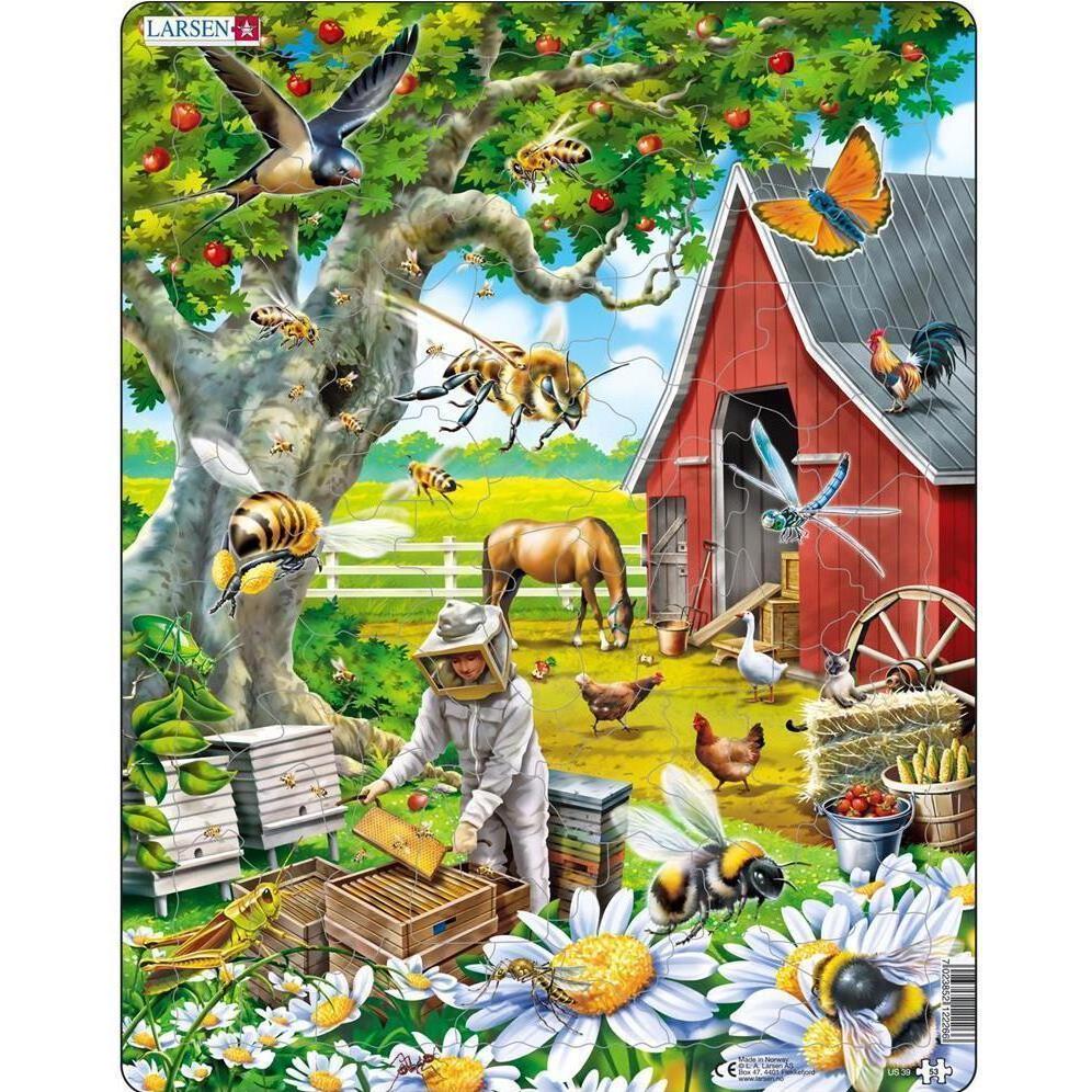 Thumbnail - Larsen Puzzle - Bienenzucht (53 Teile)