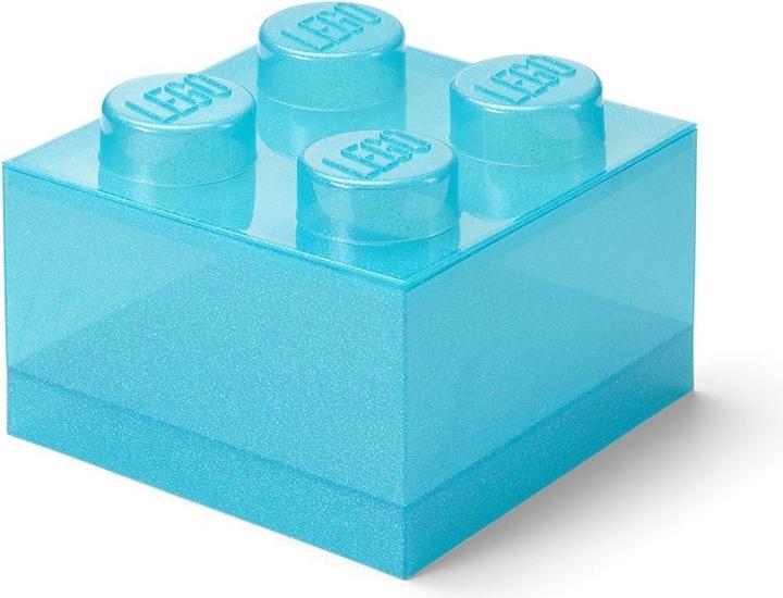 Bleu clair, Glitter, Transparent