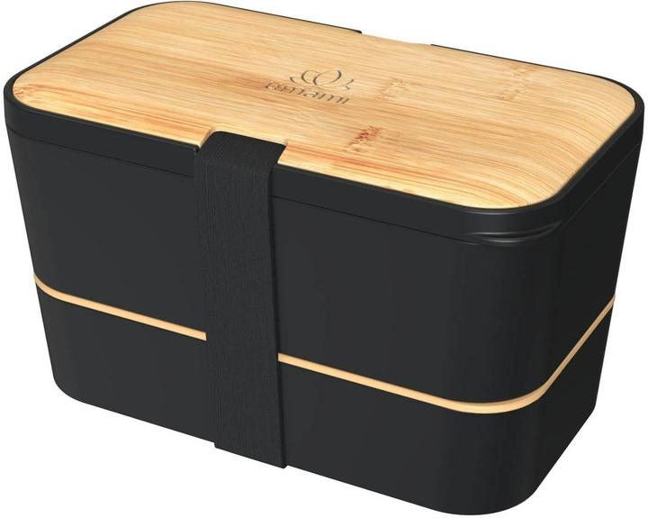 Actual product image Umami Bento Box Nestable L Bamboo Black
