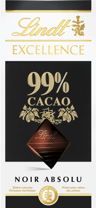 Produktbild Lindt Excellence Dunkel 99% Cacao Tafelschokolade (50 g)