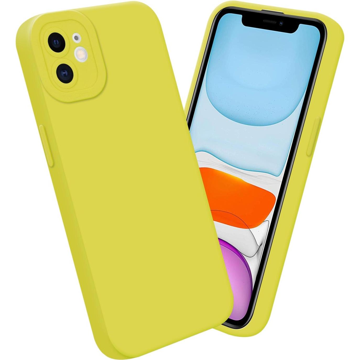 Thumbnail - Cadorabo Hülle für Apple iPhone 11 im TPU Fluid LM162 Style (Apple iPhone 11), Smartphone Hülle, Gelb