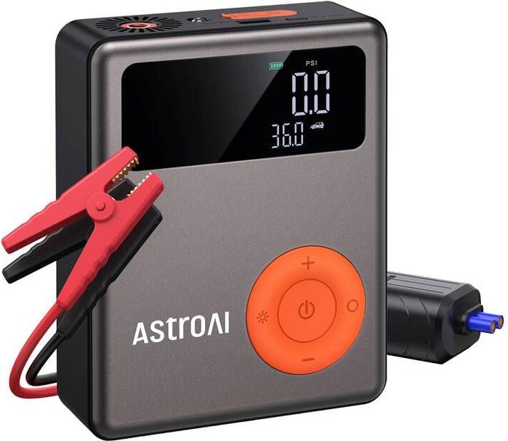 Actual product image AstroAI 4 in 1 Jump starter + Tire inflator + Power bank DK-MF139