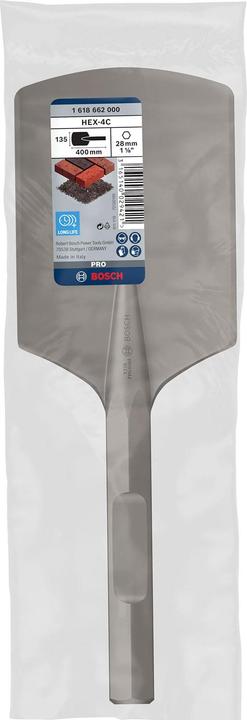 Produktbild Bosch Professional Zubehör PRO HEX 28-4C Spatmeissel, gerundet, 135 x 400 mm (135 mm)