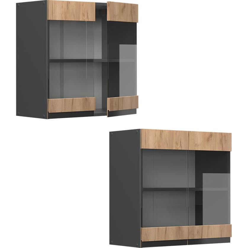 Vicco, Regal, Küchenglasschrank R-Line (60 x 60 x 31 cm)