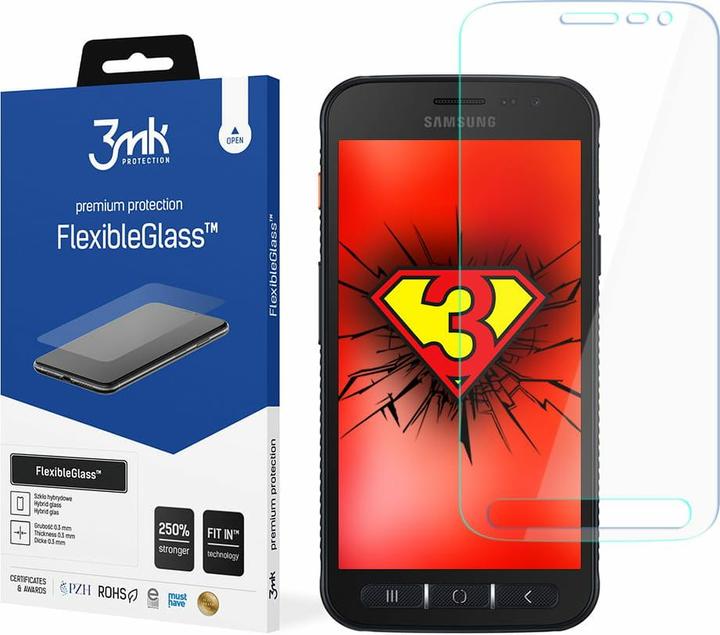Actual product image 3MK FlexibleGlass screen protector, display film (1 Piece, Samsung Galaxy Xcover 4s)
