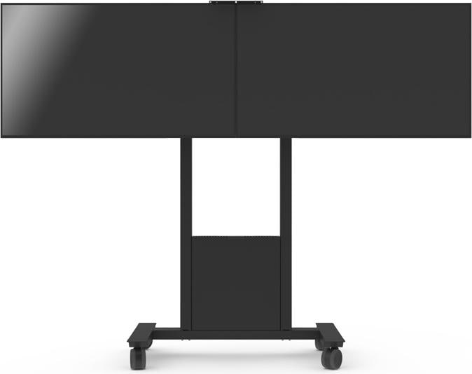 Image du produit SMS Func Mobile Video Conference - Chariot pour 2 écrans LCD / unité centrale / caméra - noir