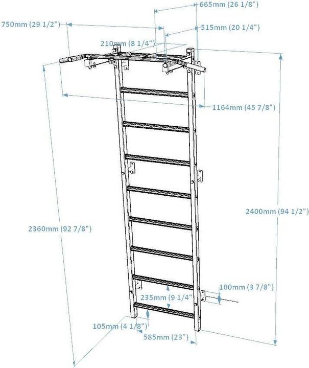 Produktbild BenchK Sprossenwand System 721B