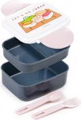 Produktbild Pusheen Bento-Lunchbox mit Klickverschluss und Deckel
