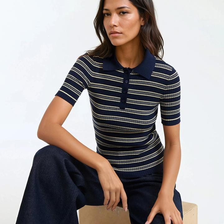 Produktbild La Redoute Collections Gestreifter Pulli (L)