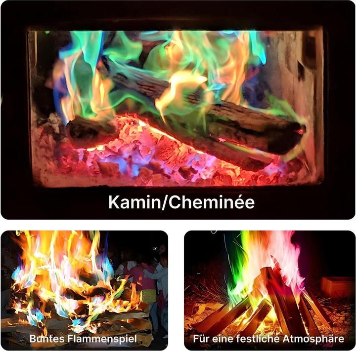 Image du produit Hermex Poudre Magic Fire Poudre pour colorer les flammes Set de couleurs de feu