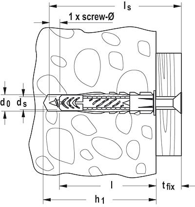 Produktbild Fischer Universaldübel UX Green 10x60 R (20 Stk.)