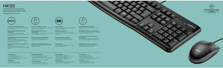 Image du produit Logitech MK120 (US, Filaire)