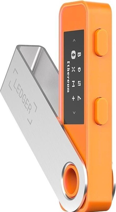 Immagine prodotto Ledger Nano S Plus - Arancione (Litecoin, Bitcoin, Dogecoin, Ethereum Classic, Dash)