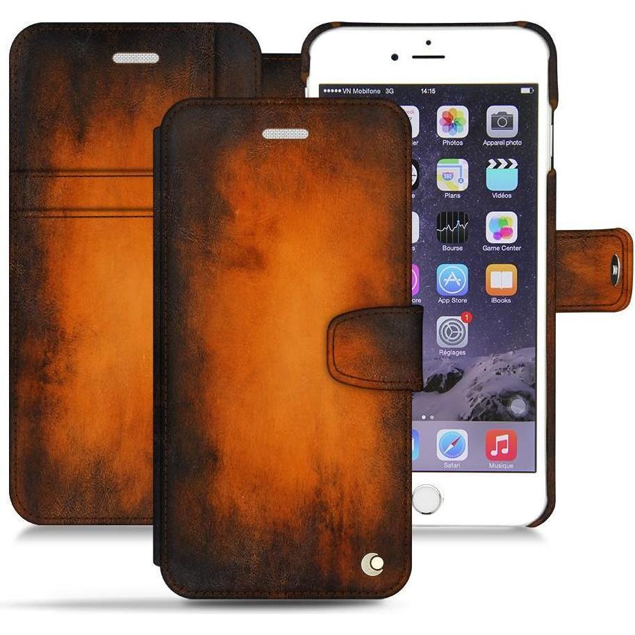 Noreve Lederschutzhülle Wallet (Apple iPhone 6s), Smartphone Hülle, Violett