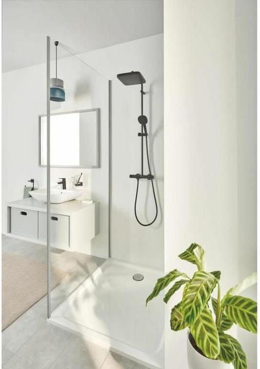 Produktbild Grohe Vitalio Comfort 250 Duschsystem mit Thermostatbatterie, eckig, variable Bohrlöcher, wassersparend, m