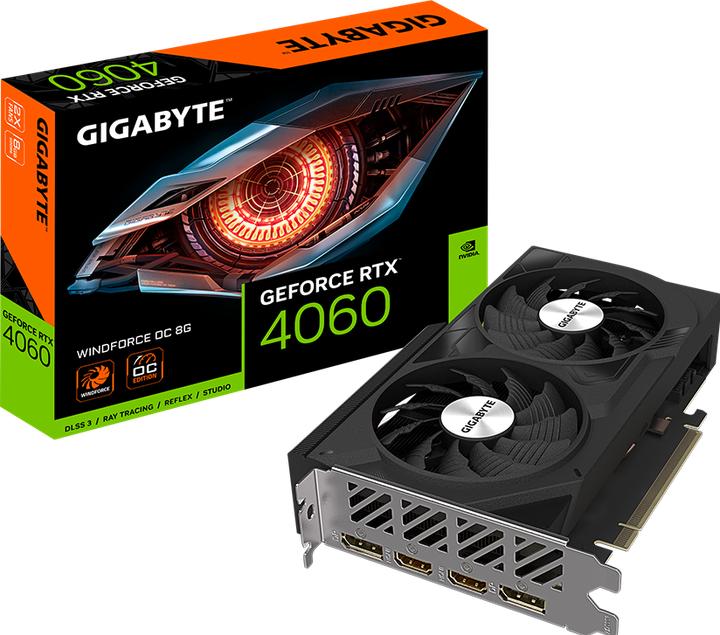 Actual product image Gigabyte GeForce RTX 4060 WINDFORCE OC 8G (8 GB)