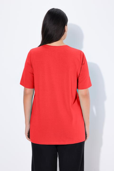 Actual product image Ulla Popken Essential Round Neck Stretch Tee (54)