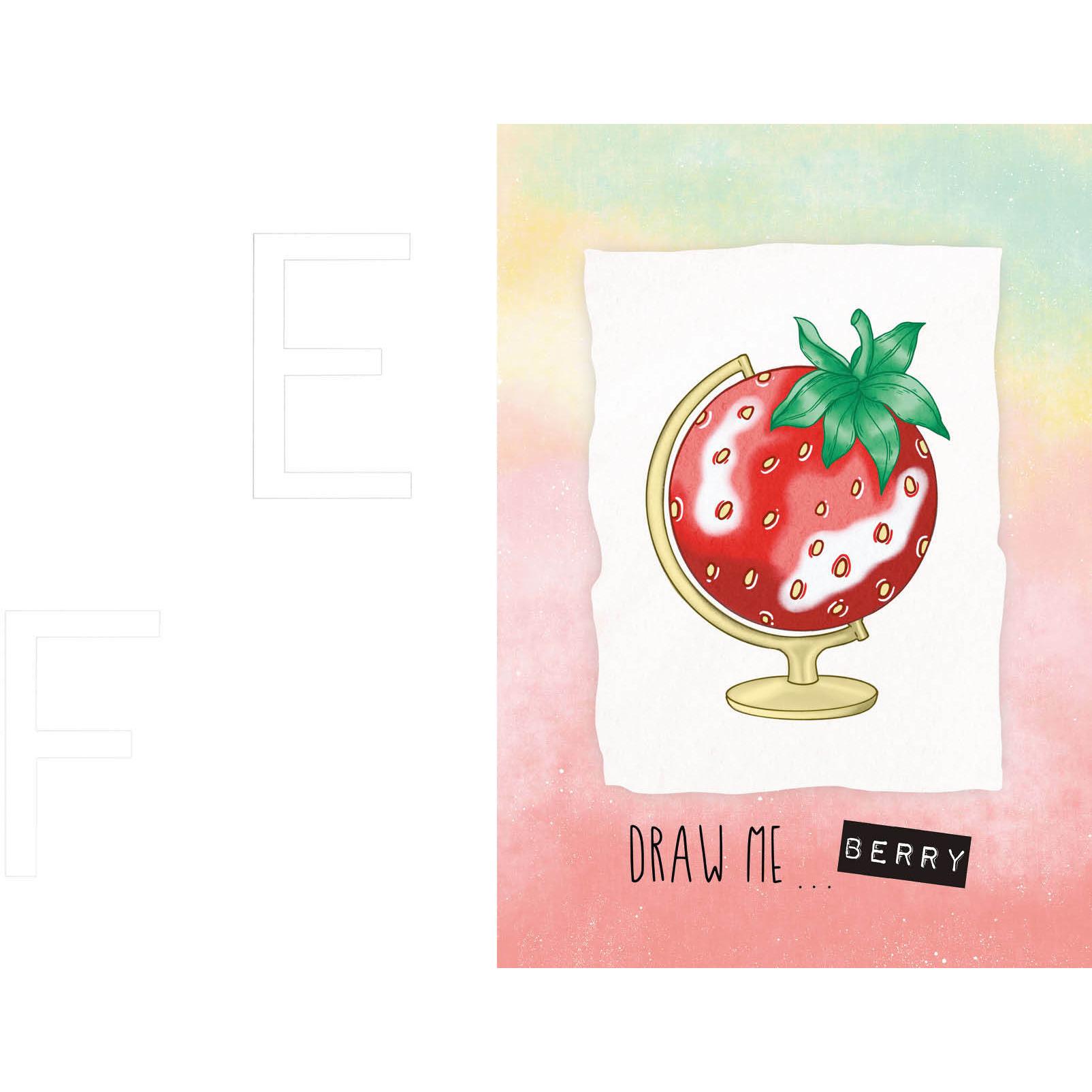 Thumbnail - Dein verrücktes Zeichenbuch – Draw me... fruity, slimy, shiny, planty – Von YouTuberin Foxy D, Ratgeber von Foxy Draws