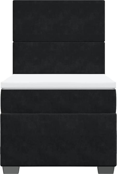 Actual product image vidaXL Bo x spring bed with mattress 160 x 200 cm velvet (160 x 200 cm)