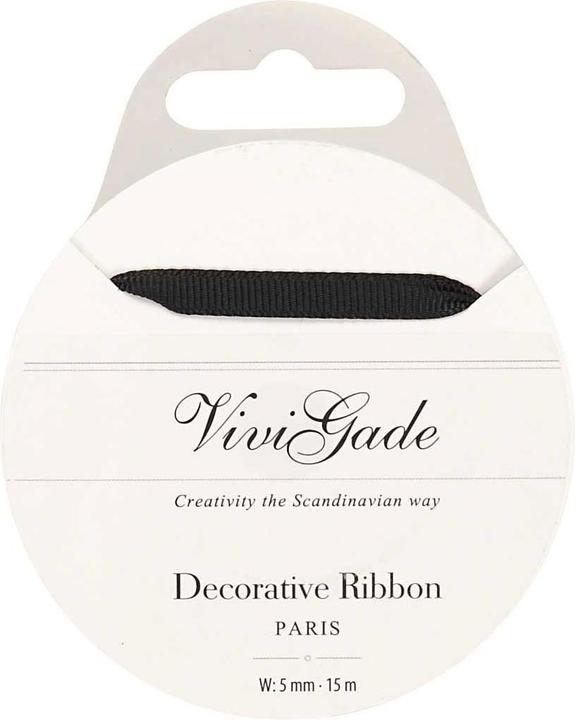 Immagine prodotto Creativ Company Cinturino tessile 15 m nero (Nastro da regalo, 1 x)