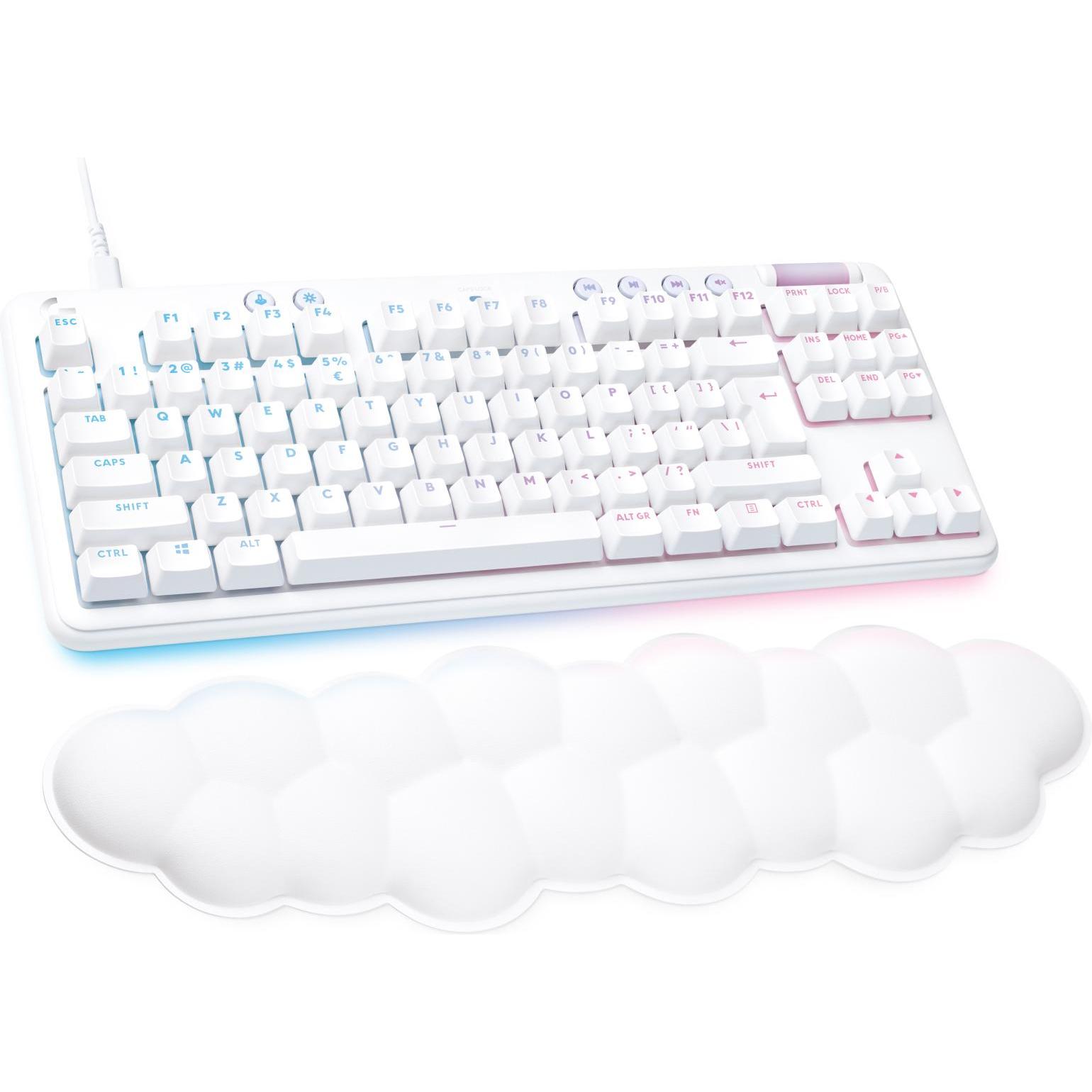 Logitech G713 (Eng. Int., Kabelgebunden), Tastatur, Weiss