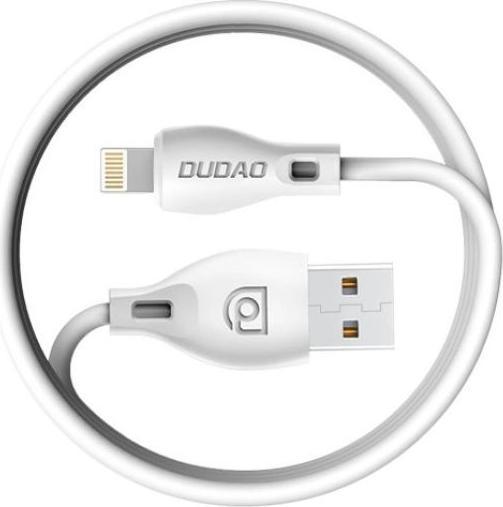 Actual product image Dudao USB to USB-C cable L4T 2.4A 1m (white) (1 m)
