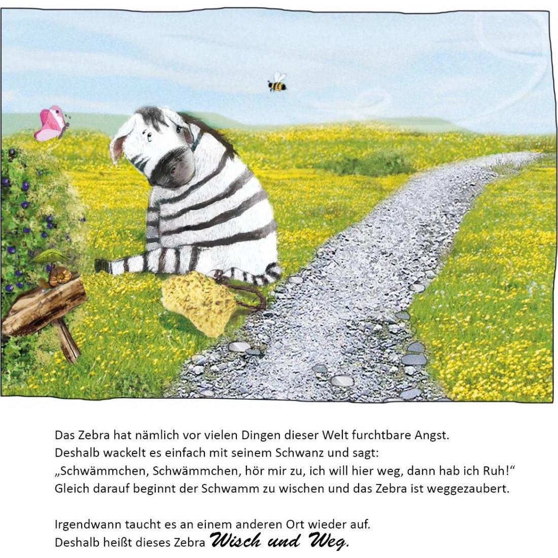 Thumbnail - Das Zebra Wisch und Weg, Kinderbücher von Martina Unterfrauner, Sabine Hönnige
