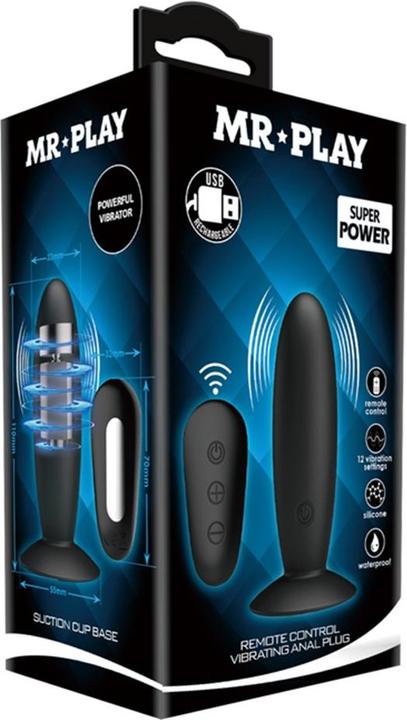 Actual product image Mr. Play Vibrating anal plug