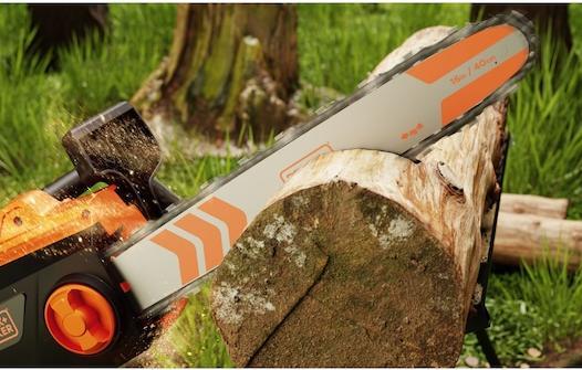 Produktbild Black & Decker 2000 Watt Kettensäge, 40cm Schwertlänge, werkzeugloser Kettenspanner (Elektro Kettensäge)
