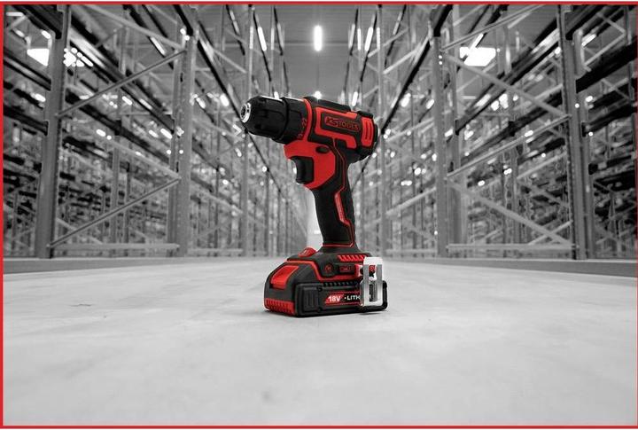 Image du produit KS Tools eMONSTER Kit de perceuses/visseuses sans fil brushless, 4 pièces| 18 volts, 2 batteries et chargeur (Fonctionnement sur batterie)