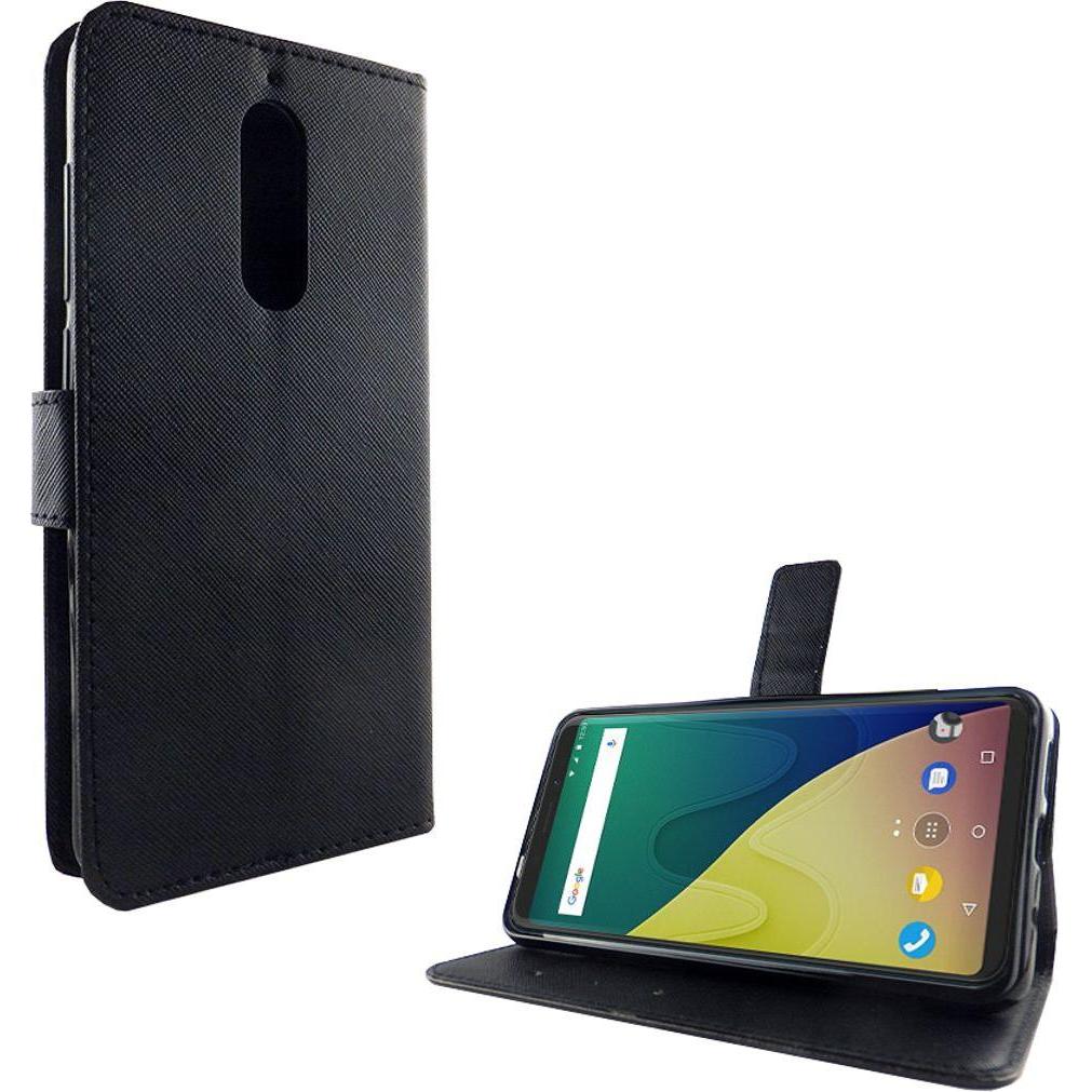 König Design Hülle Handy Schutz für Wiko View XL Case Cover Tasche Wallet Etui Handyhülle Neu (Wiko View XL), Smartphone...