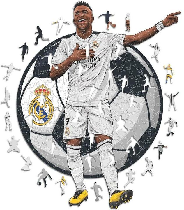 Iconic Vinicius Jr. - Real Madrid - Wooden Puzzle Size M (270 pieces) (270 pieces)