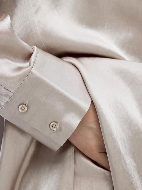 Actual product image Selected Long sleeve satin blouse (40)