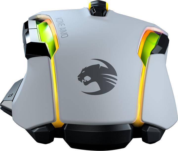 Produktbild Roccat Gaming Kone AIMO Remastered, RGB, 16.000 dpi, Weiss (Kabelgebunden)