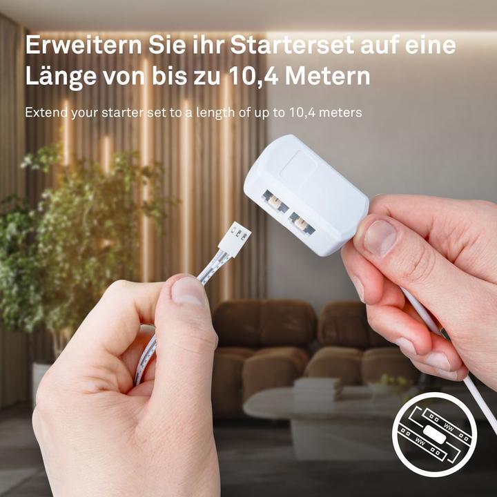 Produktbild Briloner Extension Set On/Off LED stripe 2,6m, 147xLED,Ergänzungsset (Warmweiss, 14 cm, Indoor)