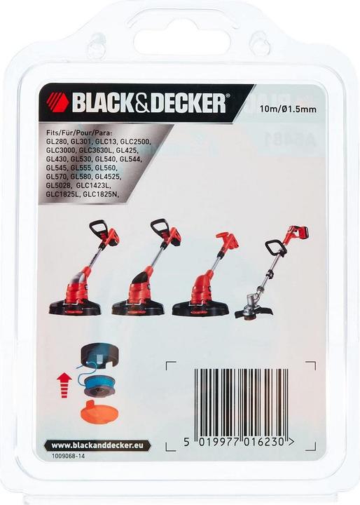 Produktbild Black & Decker A6481 (Rasentrimmer, Trimmerfaden + Fadenspule)