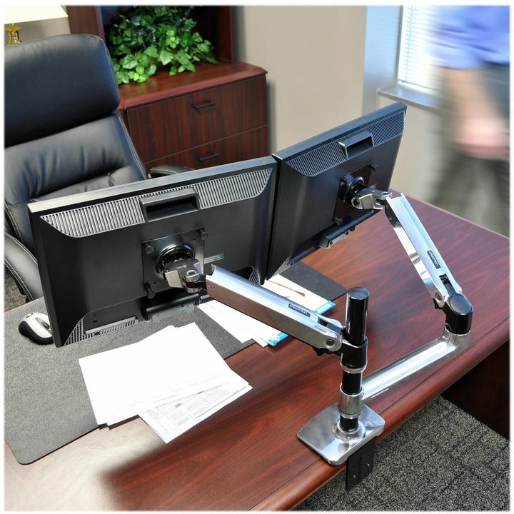 Actual product image Ergotron LX Dual (Table, 24", 9.10 kg)