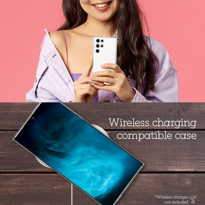 Produktbild Nalia Klare Transparente Hybrid Hülle (Samsung Galaxy S22 Ultra)