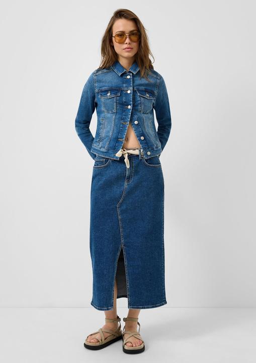Actual product image s.Oliver Indoor-Jacke Elastische, schmal geschnittene Jeansjacke (S)