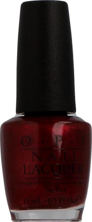 Actual product image OPI Nail polish No.H08 (Dark red, Colour paint)