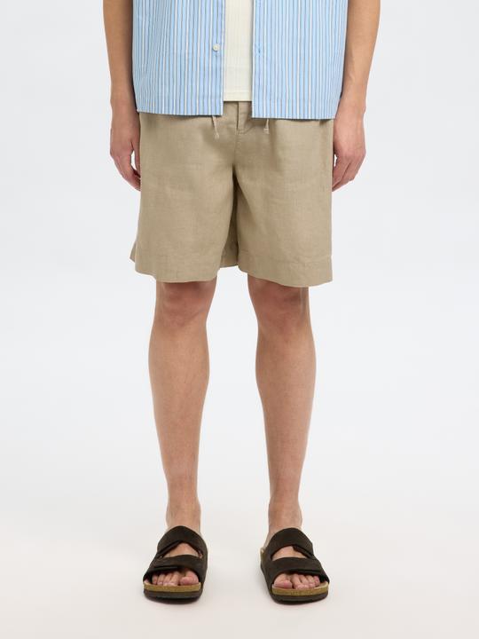 Actual product image Selected Loose Fit Shorts aus Leinengemisch (M)