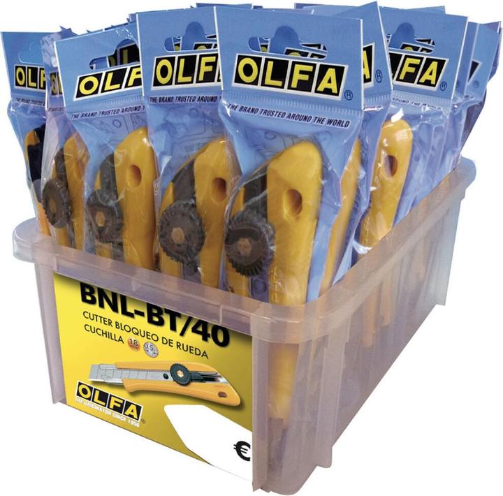 Produktbild Olfa Cutter bnl-bt/40 Gelb 18 mm Kunststoff (Cutter)