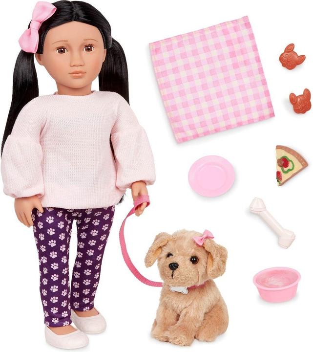 Immagine prodotto Our Generation - Doll - Jin w/dog (731442)
