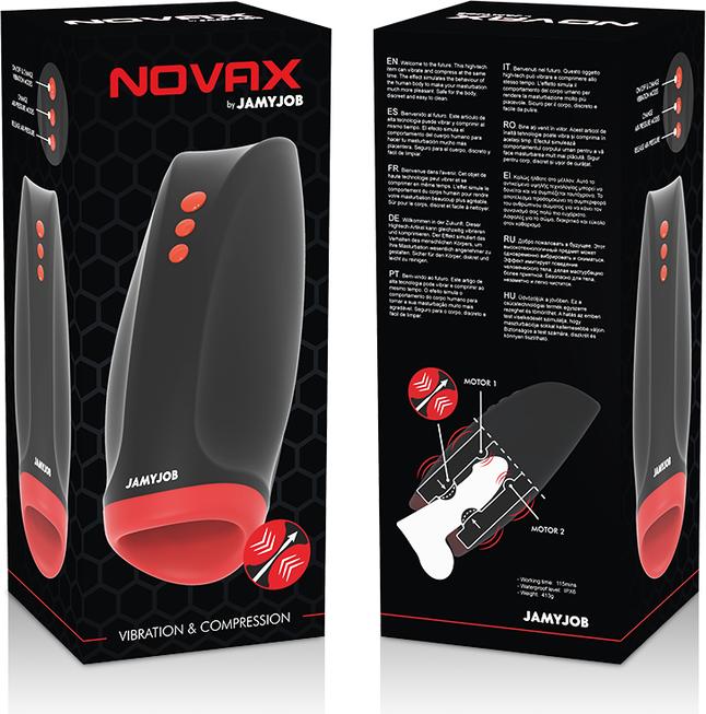 Immagine prodotto Jamyjob Masturbatore Novax con vibrazione e compressione