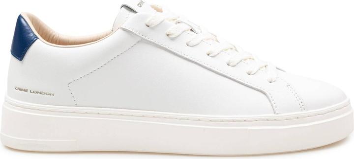 Crime London Crime leather sneakers white and blue color (44)