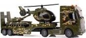 Immagine prodotto Lena Militär-Set: LKW-Anhänger mit Hubschrauber + Panzer
